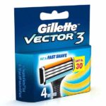 Gillete Vector 3 Cartridges 4 nos